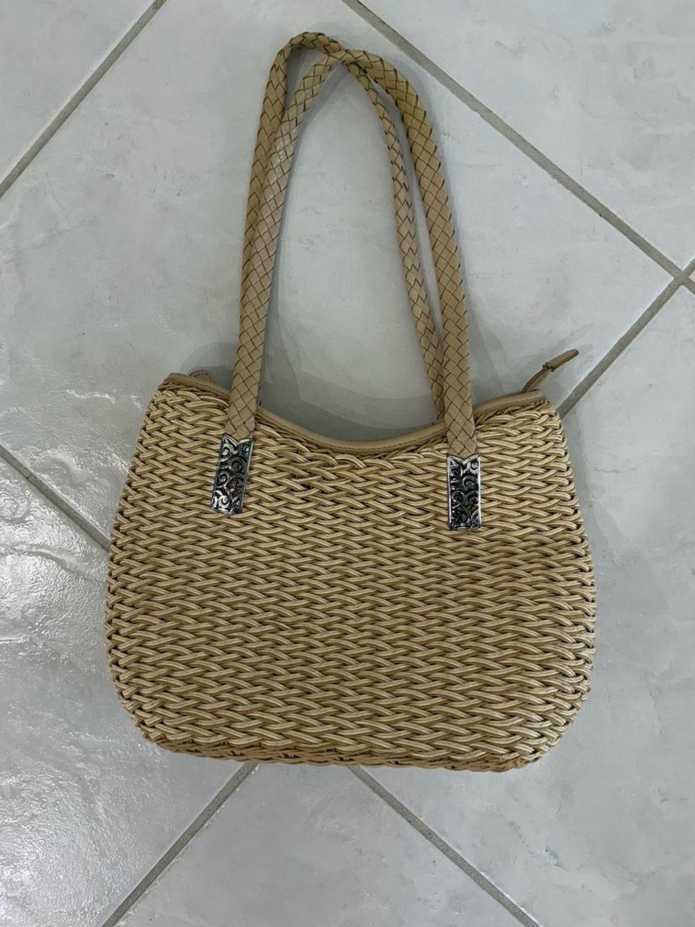 Brighton Woven Straw Tote Bag - Natural